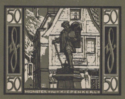 50 PFENNIG 1921 Stadt MÜNSTER IN WESTFALEN Westphalia DEUTSCHLAND Notgeld #PF892 - Lokale Ausgaben