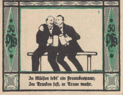50 PFENNIG 1921 Stadt MÜLSEN-SANKT JAKOB Saxony DEUTSCHLAND Notgeld #PF602 - [11] Emissions Locales