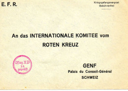 ALLEMAGNE. 1941. " OFLAG  X D ". E.F.R. ROTEN KREUZ SUISSE. CENSURE. - Lettres & Documents