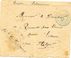 ALGERIE. 1904. FRANCHISE MILITAIRE °CDT D'ARMES DE COLOMB-BECHAR"."LA MAISON CARREE-ALGER" - Other & Unclassified