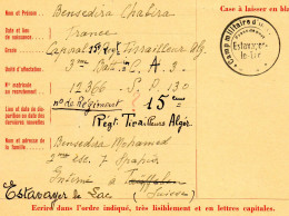 SUISSE.1940.CAMP MILITAIRE D'INTERNEMENT ESTAVAYER LE LAC. CROIX-ROUGE INTERNATIONALE GENEVE.  - Postmark Collection