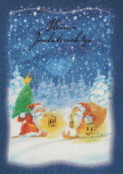 BABBO NATALE Natale Vintage Cartolina CPSM #PAK093.IT - Santa Claus