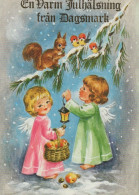 ANGELO Buon Anno Natale Vintage Cartolina CPSM #PAH959.IT - Anges