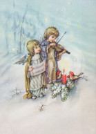 ANGELO Buon Anno Natale Vintage Cartolina CPSM #PAH648.IT - Anges