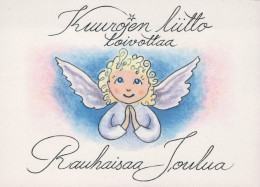 ANGELO Buon Anno Natale Vintage Cartolina CPSM #PAH269.IT - Angels