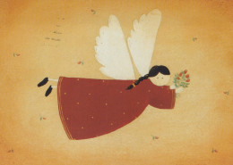 ANGELO Buon Anno Natale Vintage Cartolina CPSM #PAH077.IT - Angels