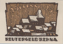 50 PFENNIG 1922 Stadt REHNA Mecklenburg-Schwerin UNC DEUTSCHLAND Notgeld #PI554 - [11] Lokale Uitgaven