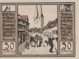 50 PFENNIG 1922 Stadt QUEDLINBURG Saxony UNC DEUTSCHLAND Notgeld Banknote #PB826 - [11] Emissions Locales