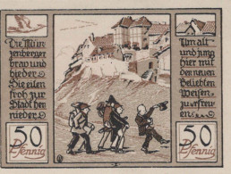 50 PFENNIG 1922 Stadt QUEDLINBURG Saxony UNC DEUTSCHLAND Notgeld Banknote #PB827 - [11] Lokale Uitgaven