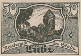 50 PFENNIG 1922 Stadt LÜBZ Mecklenburg-Schwerin DEUTSCHLAND Notgeld #PJ128 - [11] Emissions Locales