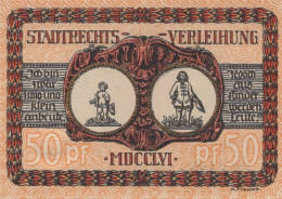 50 PFENNIG 1922 Stadt LoRRACH Baden UNC DEUTSCHLAND Notgeld Banknote #PC484 - Lokale Ausgaben