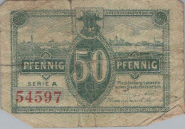 50 PFENNIG 1922 MECKLENBURG-SCHWERIN Mecklenburg-Schwerin DEUTSCHLAND #PG439 - [11] Emissions Locales