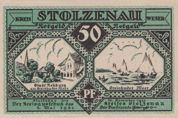 50 PFENNIG 1921 Stadt STOLZENAU Hanover DEUTSCHLAND Notgeld Banknote #PJ080 - [11] Local Banknote Issues