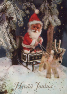 WEIHNACHTSMANN SANTA CLAUS WEIHNACHTSFERIEN Vintage Postkarte CPSM #PAK026.DE - Santa Claus