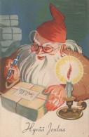 WEIHNACHTSMANN SANTA CLAUS WEIHNACHTSFERIEN Vintage Postkarte CPSMPF #PAJ473.DE - Santa Claus