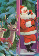 WEIHNACHTSMANN SANTA CLAUS WEIHNACHTSFERIEN Vintage Postkarte CPSM #PAJ956.DE - Santa Claus
