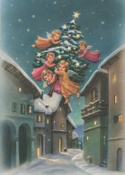 ENGEL WEIHNACHTSFERIEN Feiern & Feste Vintage Ansichtskarte Postkarte CPSM #PAG892.DE - Anges