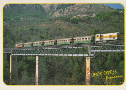 ZUG Schienenverkehr Eisenbahnen Vintage Ansichtskarte Postkarte CPSM #PAA761.DE - Trains