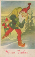 BABBO NATALE Buon Anno Natale Vintage Cartolina CPSMPF #PKG294.IT - Santa Claus