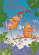 SCIMMIA Animale Vintage Cartolina CPSM #PBR973.IT - Singes