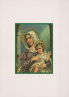 Vergine Maria Madonna Gesù Bambino Religione Vintage Cartolina CPSM #PBQ137.IT - Vierge Marie & Madones
