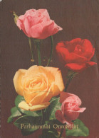 FLORES Vintage Tarjeta Postal CPSM #PAS525.ES - Fleurs