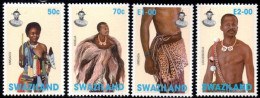 Swaziland - 1997 Traditional Costumes Set (**) # SG 678-681 - Swaziland (1968-...)