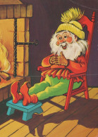 PAPÁ NOEL NAVIDAD Fiesta Vintage Tarjeta Postal CPSM #PAK584.ES - Santa Claus
