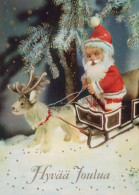 PAPÁ NOEL NAVIDAD Fiesta Vintage Tarjeta Postal CPSM #PAK024.ES - Santa Claus