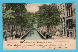 NEDERLAND Prentbriefkaart O.Z. Achterburgwal 1900 Amsterdam Naar Apeldoorn - Amsterdam