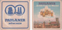 5001911 Bierdeckel Quadratisch - Paulaner Hell Aus München - Beer Mats