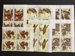 Guinea 1985 - Birds Stamp Set Block Four CTO - Guinea (1958-...)