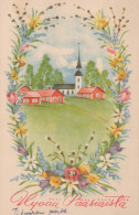 OSTERN KIRCHE Vintage Ansichtskarte Postkarte CPA #PKE253.DE - Pâques