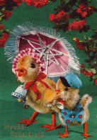 OSTERN HUHN EI Vintage Ansichtskarte Postkarte CPSM #PBP183.DE - Pâques