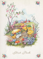 OSTERN HUHN EI Vintage Ansichtskarte Postkarte CPSM #PBO681.DE - Pâques