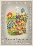 OSTERN HUHN EI Vintage Ansichtskarte Postkarte CPSM #PBO869.DE - Pâques