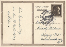 DR Ganzsache Minr.P278/04 SST München 20.4.39 Gel. Nach Leipzig - Lettres & Documents