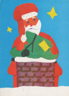 PÈRE NOËL NOËL Fêtes Voeux Vintage Carte Postale CPSM #PAJ748.FR - Santa Claus
