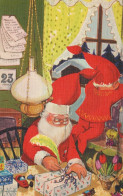 PÈRE NOËL NOËL Fêtes Voeux Vintage Carte Postale CPSMPF #PAJ472.FR - Santa Claus