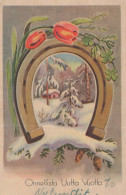 Feliz Año Navidad HERRADURA Vintage Tarjeta Postal CPSMPF #PKD735.ES - Nieuwjaar