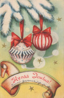 Feliz Año Navidad Vintage Tarjeta Postal CPSMPF #PKD487.ES - Nieuwjaar