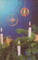 Feliz Año Navidad VELA Vintage Tarjeta Postal CPSMPF #PKD057.ES - Nieuwjaar
