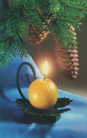 Feliz Año Navidad VELA Vintage Tarjeta Postal CPSMPF #PKD179.ES - Nieuwjaar