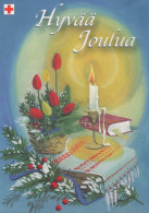 Feliz Año Navidad VELA Vintage Tarjeta Postal CPSM #PBN984.ES - Nieuwjaar