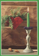 Feliz Año Navidad VELA Vintage Tarjeta Postal CPSM #PBN621.ES - Nieuwjaar