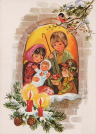 NIÑOS Escena Paisaje Niño JESÚS Vintage Tarjeta Postal CPSM #PBB586.ES - Scènes & Paysages