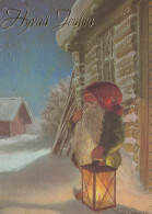 PAPÁ NOEL Feliz Año Navidad Vintage Tarjeta Postal CPSM #PBL117.ES - Santa Claus