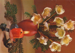 Feliz Año Navidad VELA Vintage Tarjeta Postal CPSM #PBA059.ES - Nouvel An