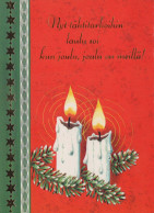 Feliz Año Navidad VELA Vintage Tarjeta Postal CPSM #PAZ605.ES - Nouvel An