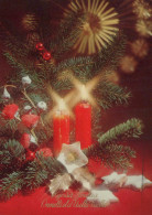 Feliz Año Navidad VELA Vintage Tarjeta Postal CPSM #PAZ484.ES - Nouvel An